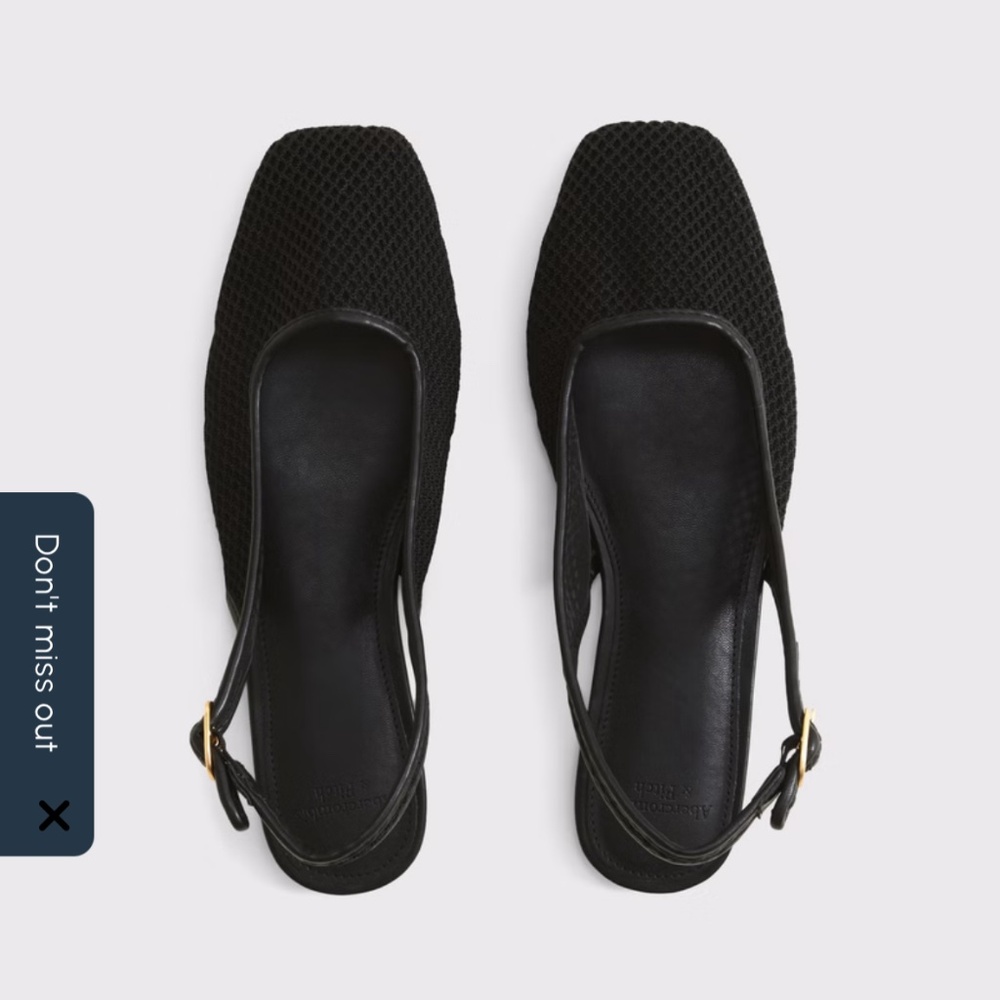 Abercrombie Women's Slingback Mesh Flats